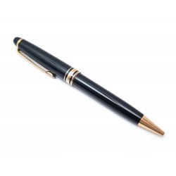 STYLO BILLE MONTBLANC MEISTERSTUCK CLASSIQUE DORE RESINE NOIR BALLPOINT PEN 355€