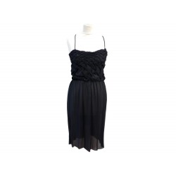 ROBE MI LONGUE BOTTEGA VENETA 44 IT 40 FR M NOIR DE SOIREE COCKTAIL DRESS 1860€