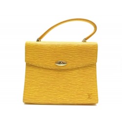 SAC A MAIN LOUIS VUITTON MALESHERBES CUIR EPI JAUNE LEATHER HAND BAG PURSE 1450€