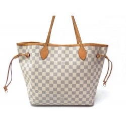 SAC A MAIN LOUIS VUITTON NEVERFULL TOILE DAMIER AZUR MM 