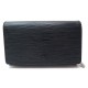 NEUF PORTEFEUILLE LOUIS VUITTON TRESOR CUIR EPI NOIR BLACK LEATHER WALLET 605€