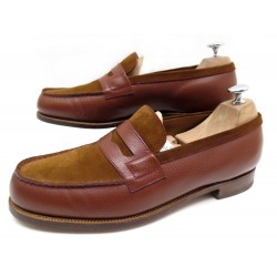 NEUF CHAUSSURES JM WESTON MOCASSIN 180 L'ETE INDIEN 8.5D MARRON