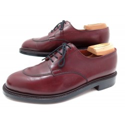 NEUF CHAUSSURES JM WESTON 598 DERBY DEMI CHASSE 8E 42 CUIR BORDEAUX SHOES 750€