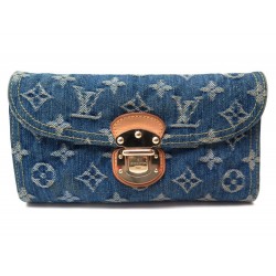 PORTEFEUILLE LOUIS VUITTON AMELIA DENIM MONOGRAM 