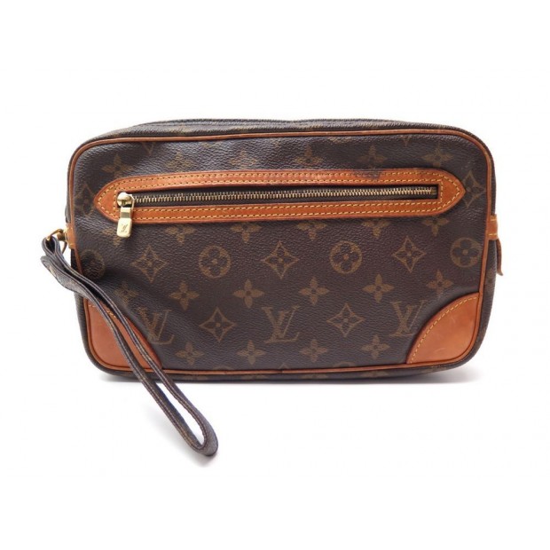 VINTAGE SAC A MAIN LOUIS VUITTON MARLY DRAGONNE POCHETTE MONOGRAM HAND BAG 500