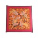 NEUF FOULARD HERMES LES PERROQUETS CARRE EN CACHEMIRE & SOIE ROSE SCARF 630€