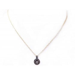 NEUF COLLIER ILAANDI ILA&I LAEL PENDENTIF OR 14K ARGENT STRASS 2G NECKLACE 425