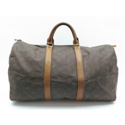 SAC A MAIN DE VOYAGE LOUIS VUITTON KEEPALL 45 MONOGRAM CUIR TRAVEL BAG 1040€