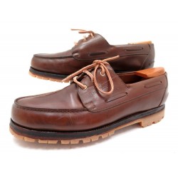 CHAUSSURES JM WESTON 690 DERBY BATEAUX 8.5B 42 CUIR EMBAUCHOIRS SHOES 775€