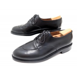 CHAUSSURES JM WESTON 598 DEMI CHASSE 9D 43 CUIR NOIR + EMBAUCHOIRS SHOES 775€