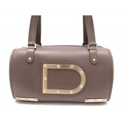 SAC A MAIN DELVAUX CUIR MARRON 