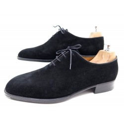 NEUF CHAUSSURES JOHN LOBB SUR MESURE RICHELIEU ONE CUT 42 VEAU NOIR SHOES 4500€