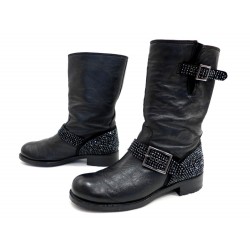 BOTTINES PHILIPP PLEIN 37 CHAUSSURES BOTTINES CUIR NOIR 125€