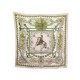 FOULARD HERMES LOUIS XVI LUDOVICUS MAGNUS CARRE EN SOIE ROSE DE LA PERRIERE 360€