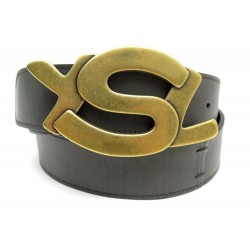 NEUF CEINTURE YVES SAINT LAURENT 186357 YSL T 85 CM 