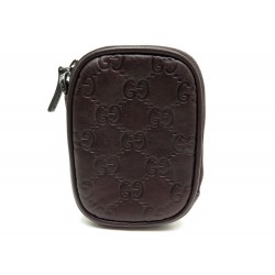 NEUF POCHETTE GUCCI ETUI A CIGARETTES 162351 EN CUIR MARRON MONOGRAMME SAC 300€