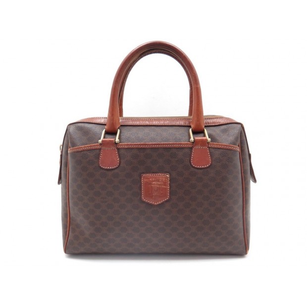 SAC A MAIN CELINE CABAS 30 CM EN TOILE MONOGRAMMEE & CUIR MARRON HAND BAG PURSE