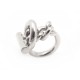 BAGUE HERMES CROISETTE EN ARGENT 