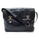 SAC A MAIN CHRISTIAN DIOR BESACE CARTABLE BANDOULIERE EN CUIR GRAINE NOIR PURSE