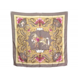 FOULARD HERMES CHEVAL TURC VAUZELLES CARRE 