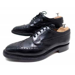 CHAUSSURES CHURCH'S GRAFTON 8.5E 42.5 DERBY BOUT FLEURI CUIR NOIR SHOES 690€