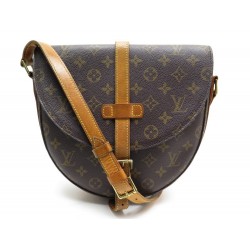 SAC A MAIN LOUIS VUITTON CHANTILLY GM TOILE MONOGRAM BANDOULIERE PURSE BAG 980 