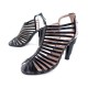  187252 NEUF CHAUSSURES CHANEL ESCARPINS 40.5 EN CUIR VERNI NOIR COURT SHOES BLACK 750