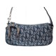 SAC A MAIN CHRISTIAN DIOR MONOGRAM POCHETTE EN TOILE BLEUE HAND BAG PURSE 1000€