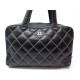 SAC A MAIN CHANEL BOWLING CUIR NOIR 