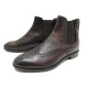 NEUF CHAUSSURES PAUL SMITH 7 IT 42 F BOTTINES CHELSEA CUIR MARRON LOW BOOTS 500€