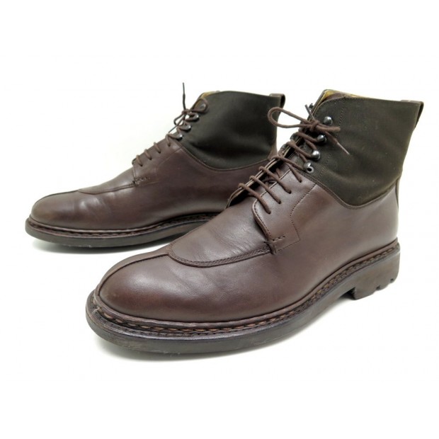 CHAUSSURES HESCHUNG BOTTILLONS GINKGO 7 41 BOTTINES CUIR MARRON BROWN SHOES 520€