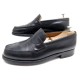 CHAUSSURES JM WESTON 180 6.5D 41 MOCASSINS EN CUIR BOX NOIR BLACK LOAFERS 670€