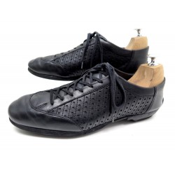 CHAUSSURES JM WESTON 7D 41 BASKETS EN CUIR NOIR BLACK SNEAKERS SHOES 480€