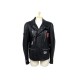 NEUF VESTE ALEXANDER MCQUEEN T 44 S EN CUIR NOIR BLOUSON LEATHER JACKET 3490€