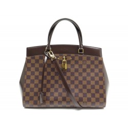 NEUF SAC A MAIN LOUIS VUITTON RIVOLI EN TOILE DAMIER EBENE MM N41150 PURSE 3335€