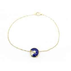 NEUF BRACELET CARTIER AMULETTE XS B6046317 DIAMANT LAPIS LAZULI & OR JAUNE 2250€