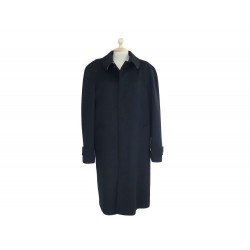 NEUF MANTEAU LONG BURBERRY CABAN T 50 M EN LAINE & CACHEMIRE NOIR COAT 1290€