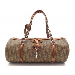 SAC A MAIN CHRISTIAN DIOR CD 34 CM ROMANTIQUE BARREL MONOGRAMME HAND BAG 700