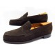 NEUF MOCASSINS JM WESTON 8C 42 VEAU VELOURS MARRON 