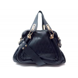 SAC A MAIN CHLOE PARATY MATELASSE 37 CM CUIR NOIR QUILTED LEATHER HAND BAG 1400€