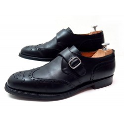 CHAUSSURES CHURCH'S CORDIGAN A BOUCLE 9F 43 MOCASSINS A BOUCLE EN CUIR NOIR 620€