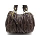  SAC MIU MIU PLISSE CUIR MARRON 