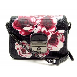 NEUF SAC A MAIN LONGCHAMP LE PLIAGE HERITAGE XS FLEUR BANDOULIERE CUIR NOIR 390€