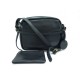 NEUF SAC A MAIN JACK GOMME AVA CUIR NOIR BANDOULIERE + PORTE MONNAIE PURSE 395€