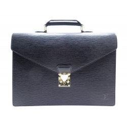 CARTABLE LOUIS VUITTON AMBASSADEUR M54412 EN CUIR EPI NOIR SERVIETTE bag 3150€