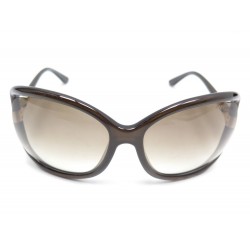 PAIRE DE LUNETTES DE SOLEIL TOM FORD EN PLASTIQUE MARRON SUNGLASSES 390€