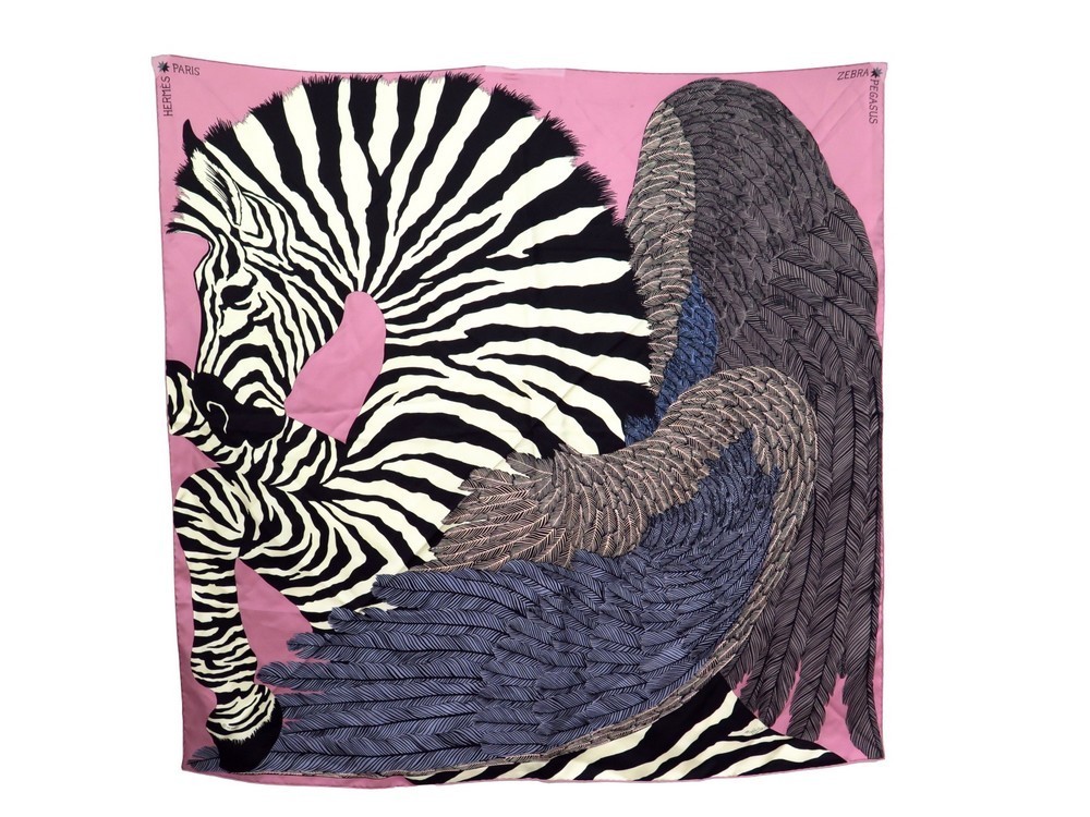 hermes zebra pegasus scarf