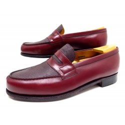 NEUF CHAUSSURES JM WESTON 180 BI MATIERE EN LEZARD & CUIR 8D 42 MOCASSINS 1685€