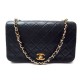 VINTAGE SAC A MAIN CHANEL PETIT TIMELESS CLASSIQUE MATELASSE CUIR NOIR BAG 3990€