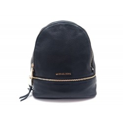 SAC A DOS MICHAEL KORS RHEA 30S5GEZB1L EN CUIR NOIR BLACK LEATHER BACKPACK 325€